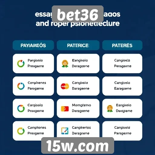 Métodos de pagamento disponíveis no bet36